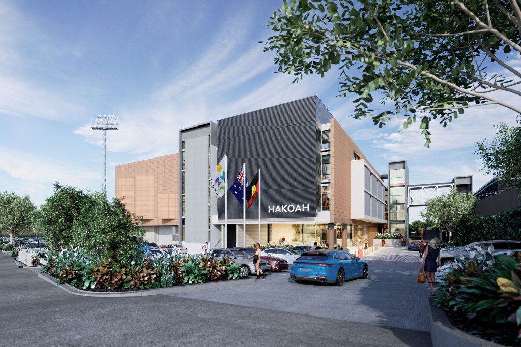 Artist impression of the new Hakoah Club